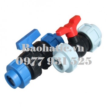 Van bi HDPE D110, Van bi rắc co HDPE D110, Van rắc co HDPE D110, Van HDPE D110